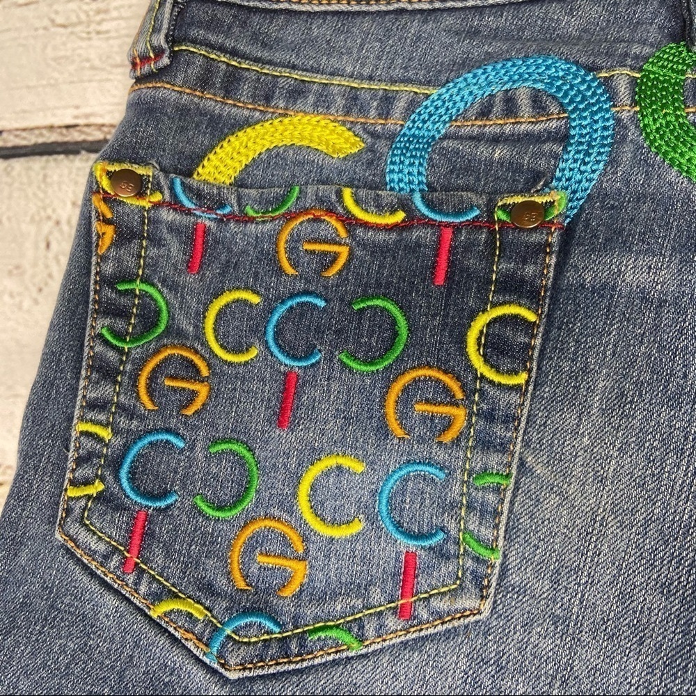 COOGI Denim Bermuda Shorts Size 1/2 - Picture 7 of 10